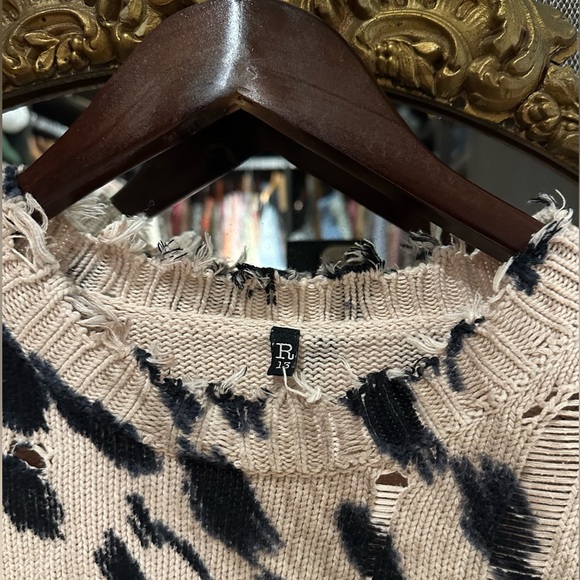 R13 oversized cheetah sweater - Picture 5 of 7
